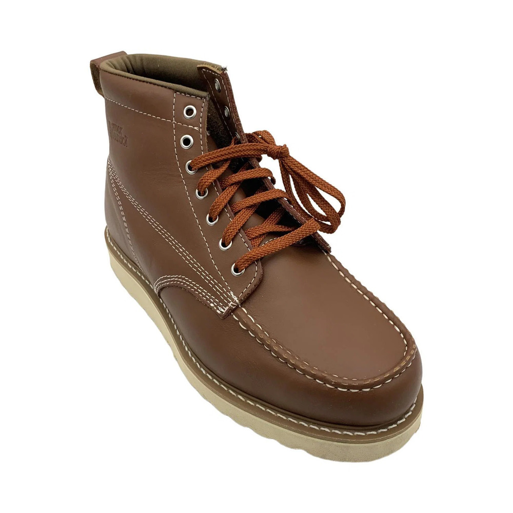 Work America Men's Crepe 6" Leather Sneaker Boot Work Brown - Extra Wide